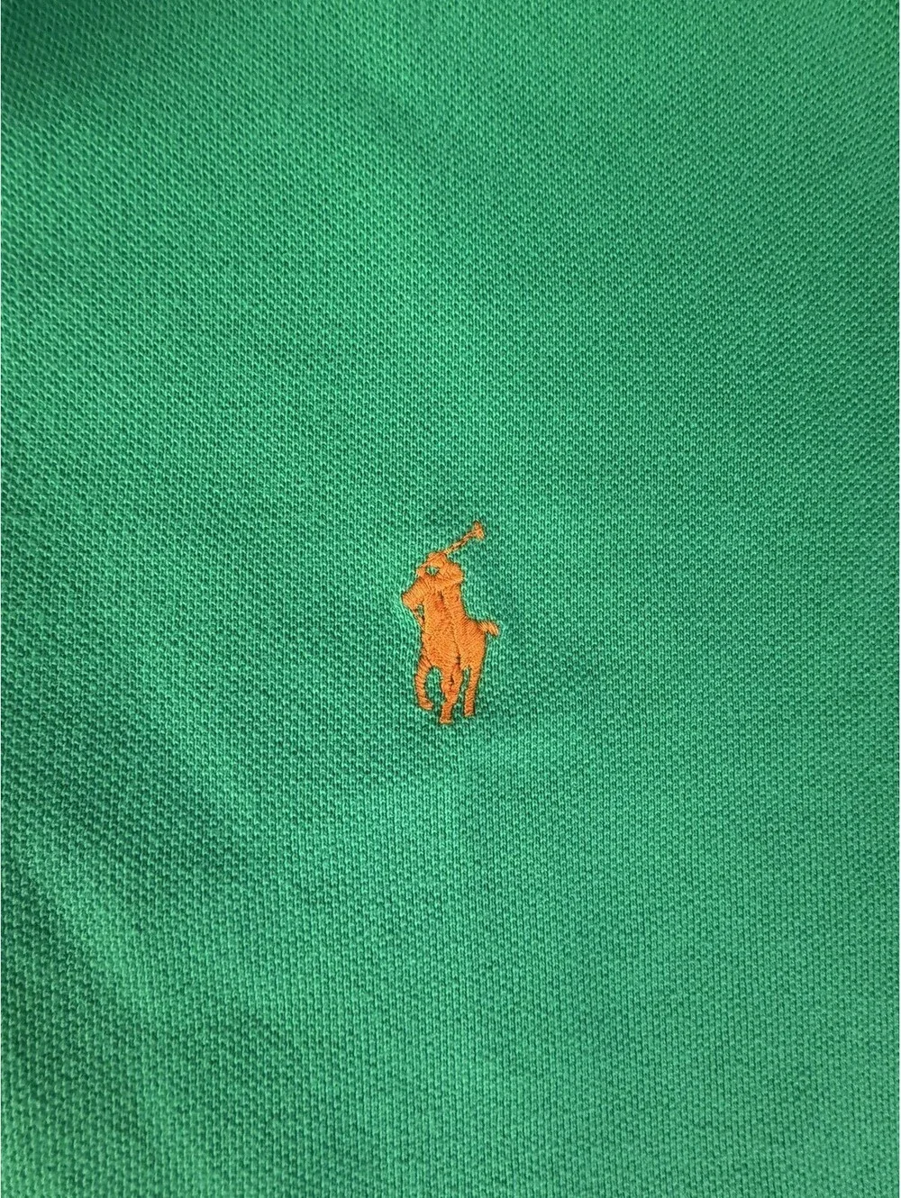 Polo Ralph Lauren Men’s XXL Green Classic Polo Orange Pony Short Sleeve